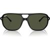 Ray-Ban Rb2205 Bill One, Occhiali Unisex-Adulto, Nero/Verde, 57 mm