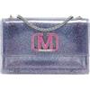 MARC ELLIS Borsa a mano da donna PVC Prodotto Vegano 20x13x7,6 cm FLAT SUPERMEE M-LILLA_STRASS