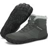 Mishansha Stivali Barefoot Invernali con Pianta Larga - Caldi Comode Antiscivolo, Unisex-Adulto