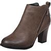 Fulidngzg Stivali da Donna Chelsea Eleganti Morbidi Ankle Bassi Anfibi Comode Stivaletti Autunnali Invernali con Tacco Stivali Cowboy Pelle Stivaletto Antiscivolo