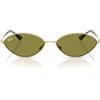 Ray-Ban Occhiali da sole unisex Kai (confezione da 1), 9213/2 Oro Pallido/Verde, 56 mm