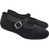 Dorea Originali Mary Jane, Ballerine Donna da Casa, Eleganti Friulane con Cinturino, Pantofole Basse in Velluto, Produzione Artigianale (Nero, Sistema Taglie Calzature EU, Adulto, Donna, Numero, Media, 38)