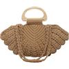 JIABAOZ Borsa A Tracolla Fatta A Mano All'uncinetto Con Conchiglie Per Le Donne Boho Shell Borsa A Tracolla Borso Estiva Da Spiaggia Pochette Hobo Adatto Per Viaggi,Spiaggia E Uso All'Aperto (Marrone)
