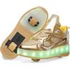 YongerYong Scarpe con Rotelle Pattini LED Luce per Ragazzi e Ragazze, Scarpe con Automatiche Rotelle Retrattile,Outdoor Multisport Ginnastica Running Sneaker per Bambino