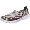 Icegrey Sandali con Zeppa Estivi Donna Sandali Intrecciati Scarpe Chiuse Mary Jane Intrecciate Traspiranti Scarpe da Ginnastica, Marrone Bianco, 40