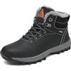 Mishansha Stivaletti Donna Invernali Scarpe Impermeabili Stivali Uomo Neve Scarponcini Comode Outdoor Scarponi Invernali Caldo Stivaletti Trekking Nero, Gr.40