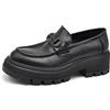 IF Fashion Scarpe Mocassini Slip On Loafers Donna con Morsetto Platform Piattaforma 899 Nero N.37