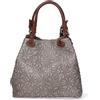 Gave Lux Borsa a Mano Donna in Pelle Grigio Medio 33x29x16 cm