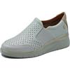 Cinzia Soft IV821483 Snow White Oak Mocassini Confort Donna Pelle Traforata Elastico e Zeppa Media (Taglia 39)
