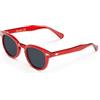 X-LAB XLAB 8004 Occhiali da sole stile moscot, 50mm, Bordeaux/Fumo, Unisex
