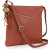 Catwalk Collection Handbags - Borsa a Tracolla Media in Vera Pelle - Borsetta Donna - Borsa a Mano con Tracolla Regolabile - Madison