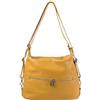 Bottega Carele Borsa Donna a spalla in vera pelle trasformabile in zaino made in italy