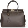 Gave Lux Borsa a Mano Donna Vera Pelle Doppio Scomparto Marrone Elegante Design Italiano