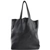 Chicca Borse CTM Borsa a sacca da donna in vera pelle morbida made in Italy - 33x35x15 Cm
