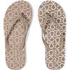 Calvin Klein Women's Sarminya Flip Flop, Natural Multi, 8