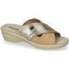 Valleverde Ciabatta Doppio Velcro Oro Platino