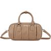 QUEEN HELENA Borsa a Mano con Tracolla Rimovibile Borsetta Rigida Donna M1056 (Beige)