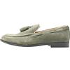 Ciabalù Mocassini Uomo Eleganti in Camoscio con Nappine Scarpe Basse Made in Italy (Verde, Numeric_45)