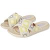 HEYDUDE Hey Dude Christi Slide Cottage Crochet Mocassini Donna, Garzetta bianca/lavanda/multicolore, 39.5 EU