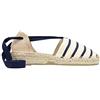 ALPARGATUS Espadrillas da donna con zeppa bassa, Valenciana, 1 corda, Crudo Marino, 37 EU