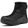 TLOLA Scarpe invernali da uomo, impermeabili, con calda imbottitura, antiscivolo, invernali, da trekking, da lavoro, sci, pesca, da uomo