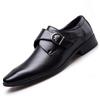 LanfengEU Scarpe Eleganti da Uomo Slip on a Punta Traspirante Mocassini con Punta a Punta Appartamenti Scarpe da Lavoro in Pelle con Fibbia Casual