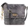 Catwalk Collection Handbags - Borsa a Tracolla in Pelle Invecchiata - Messenger Bag Media da Donna - Borsa da Giorno Formato A5 - Sabine M