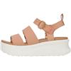 HEYDUDE Hey Dude 43198 Delray Buckle Classic Tan Sandali per Donna in Tessuto tanganica Zeppa Alta (Taglia 37)