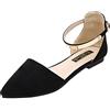 Jamron Donna Punta Velluto Ballerine Elegante D'Orsay Pumps Piatto Scarpe da Sera