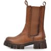 IF FASHION Stivali Stivaletti Anfibi Scarpe Chelsea da Donna Platform 890 marrone N.38