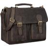 STILORD "Kronos" Cartella insegnante Pelle Classica Borsa Lavoro Grande Uomo Donna Portadocumenti Ventiquattrore Cuoio Colore:colorado - marrone