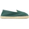 Alpargatus - Espadrillas in tela a spina bicolore - Fatte a mano in Spagna, Verde, 43 EU