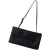 DIEKE Borsa moderna sotto le ascelle dal design vintage in morbida pelle PU leggera con tasche interne multiple borsa retrò alla moda, Nero , One Size