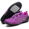 Hiuzylqx Scarpe da Ciclismo MTB da Donna compatibili con tacchette Peloton SPD Arc Look Delta, Scarpe Ginnastica per Bici Corsa, Mountain Bike e Spinning Indoor con 3 Stili di Suola