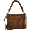 Coccinelle Pelle borsetta borsa a tracolla Boheme New Geomet.Patch Handbag Cognac/Cognac marrone