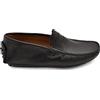 Malu Shoes Mocassino Barca Uomo Nero Comfort Casual Made in Italy in Vera Pelle Nappa Traforata Fondo Antiscivolo Gomma Estiva (41 EU)