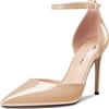 Castamere Donna Spillo Alto High Tacco Heel a Punta Cinturino alla Caviglia Two-Piece Dress Pumps Slip-on Fibbia da Matrimonio Feste 10 CM Heels Beige 38 EU