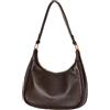 Ausing Borsa a Tracolla Donna Y2K Vintage Borsetta con Chiusura Borsa Casual Elegante Leggera Impermeabile Marrone Scuro