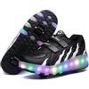 ENEN 2 in 1 Pattini a Rotelle Scarpe per Bambina e Bambino, Scarpe con 4 Ruote per Ragazze e Ragazzi Scarpe da Skateboard con Ruote Sportive da Esterno