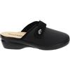 Valleverde Pantofole COMODE Donna 25237 Nero in Pelle Chiusura A Strappo (Numeric_36)