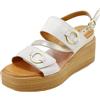 IGI&Co Sandali con Zeppa Donna - Bianco/Platino Modello 7689411 7689411 Pelle 38