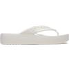 Crocs Donna Baya Platform Flip Infradito, White, 42/43 EU
