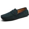 CZHIHANEG Uomo Pelle Scamosciata Penny Mocassini Comfort Scarpe da Guida Oxford Classico Penny Loafers Moda Pantofole 38-49 EU