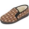 BeComfy Pantofole da Uomo in Feltro Caldo Foderate in Lana 40-46 EU (Marrone-beige, 40)