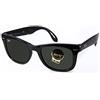 Ray-Ban RB3136 CARAVAN Occhiali da sole per Uomo e Donna + PACCHETTO con Kit per la Cura degli Occhiali da Vista iWear di Designer, Nero, 50 mm