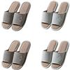 Teceyfeet Set di Ciabatte Ospiti,4 Paia Pantofole Donna Uomo Invernali Scarpe da Casa Home Scarpe Slippers Antiscivolo Ciabatte Casual Unisex Slipper Pantofole per Ospiti