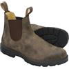SPPEOUKJ Stivaletti Chelsea da uomo in pelle retrò, scarpe casual con plateau, stivaletti da uomo slip-on, stivaletti da coppia fatti a mano(Brown,43)
