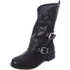 Toocool - Stivali Donna Bassi Biker Boots Motociclista Stivaletti Fibbie Anfibi SA9907