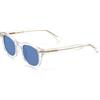 X-LAB XLAB 8004 Occhiali da sole stile moscot, 50mm, Trasparente/Azzurro, Unisex