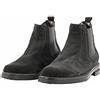 Ciabalù Stivaletti Uomo in Camoscio Invernali Stivale Chelsea Made in Italy Boots Suola Gomma (Nero, numeric_42)